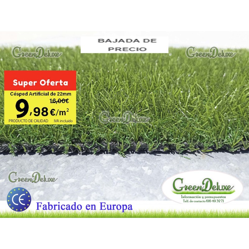 Césped artificial barato 40m² MT20