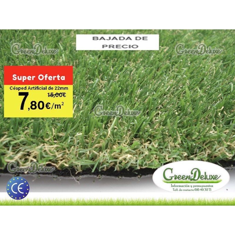 Césped artificial al corte GreenDeluxe Madrid Supreme C22 BV